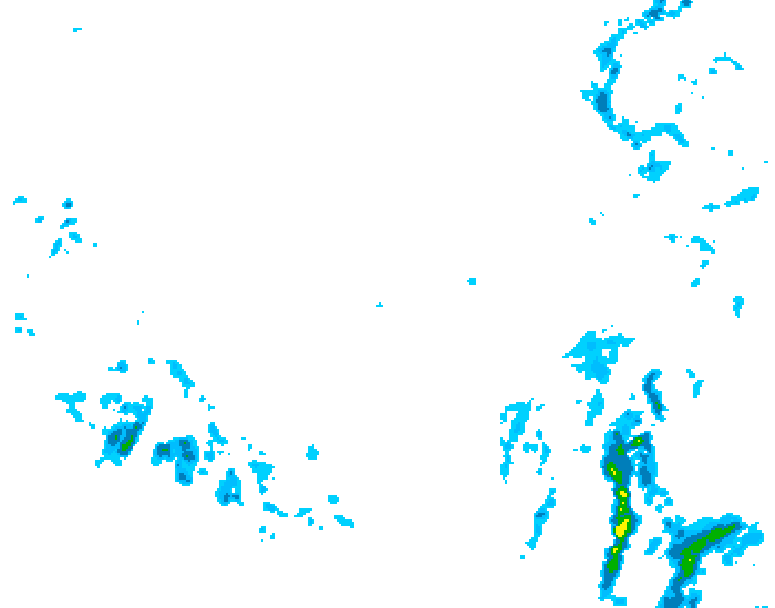 GDPS precipitation 150 hour forecast chart for Canada based on 2025/12/05 0000Z data