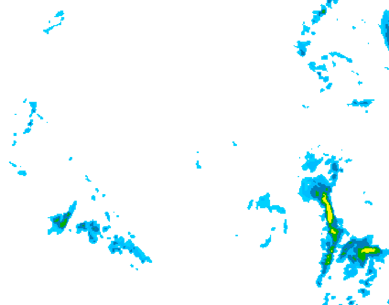 GDPS precipitation 156 hour forecast chart for Canada based on 2025/12/05 0000Z data