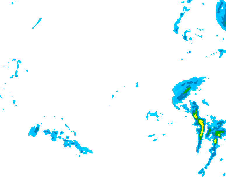 GDPS precipitation 162 hour forecast chart for Canada based on 2025/12/05 0000Z data