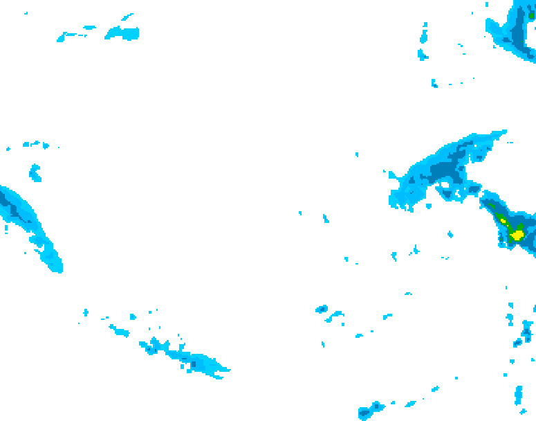 GDPS precipitation 174 hour forecast chart for Canada based on 2025/12/05 0000Z data