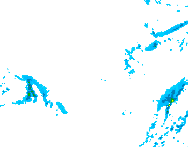 GDPS precipitation 204 hour forecast chart for Canada based on 2025/12/05 0000Z data