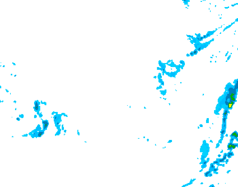 GDPS precipitation 210 hour forecast chart for Canada based on 2025/12/05 0000Z data