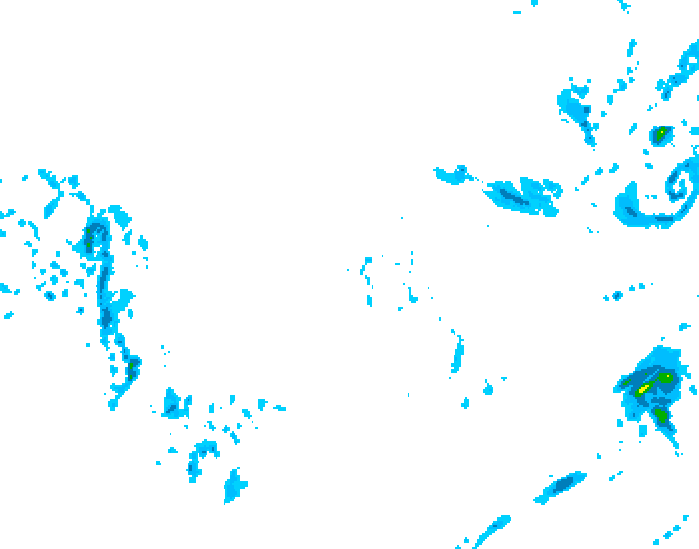 GDPS precipitation 024 hour forecast chart for Canada based on 2025/12/05 1200Z data