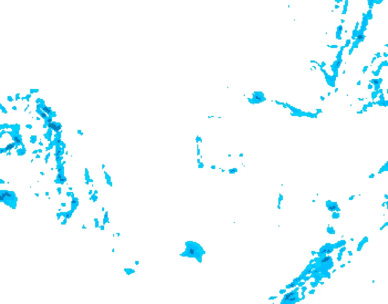 GDPS precipitation 036 hour forecast chart for Canada based on 2025/12/05 1200Z data