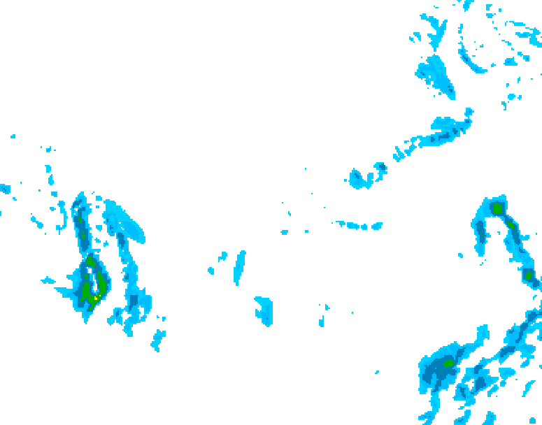 GDPS precipitation 084 hour forecast chart for Canada based on 2025/12/05 1200Z data