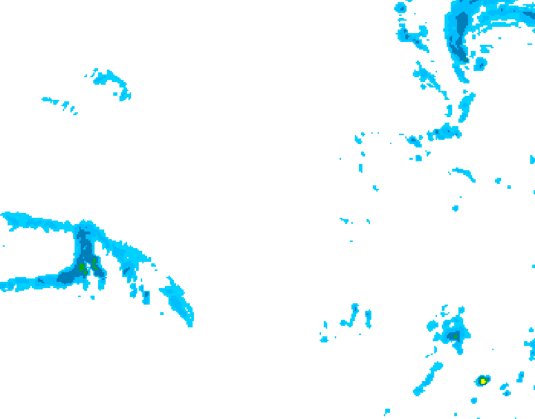 GDPS precipitation 180 hour forecast chart for Canada based on 2025/12/05 1200Z data