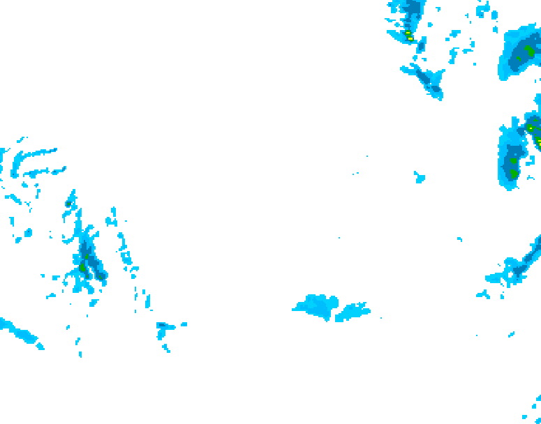 GDPS precipitation 222 hour forecast chart for Canada based on 2025/12/05 1200Z data