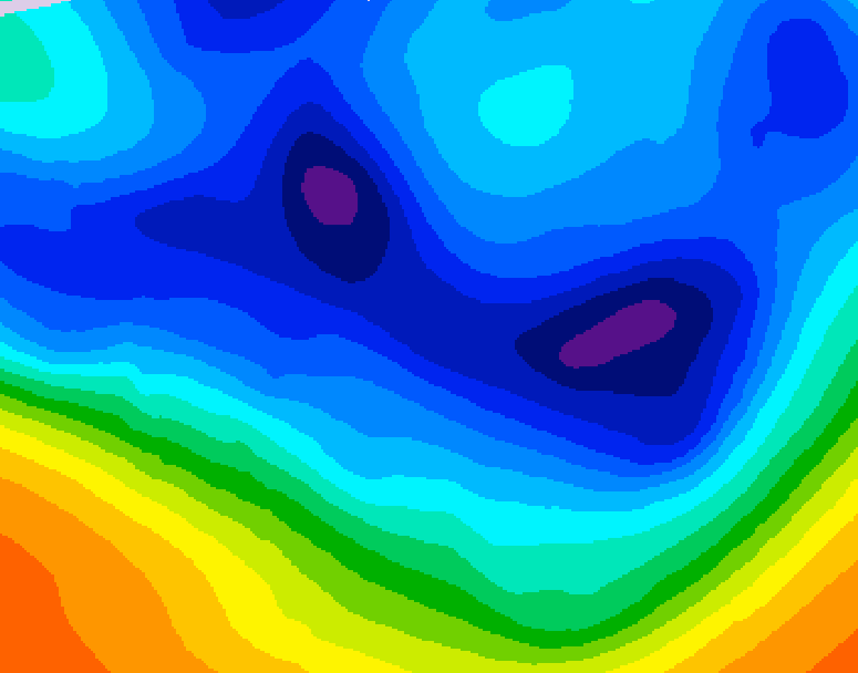 GDPS 500 millibar geopotential height 066 hour forecast chart for Canada based on 2025/12/06 0000Z data