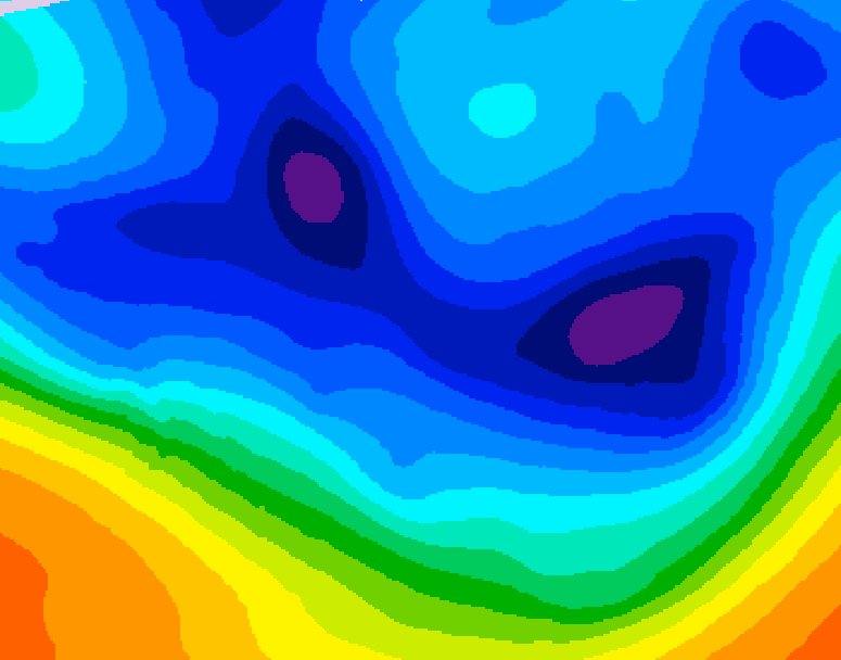 GDPS 500 millibar geopotential height 072 hour forecast chart for Canada based on 2025/12/06 0000Z data