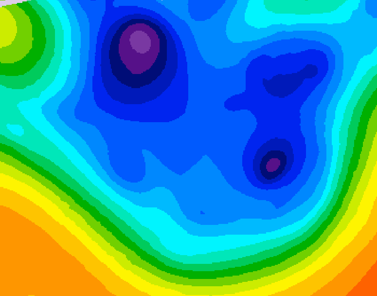 GDPS 500 millibar geopotential height 138 hour forecast chart for Canada based on 2025/12/06 0000Z data