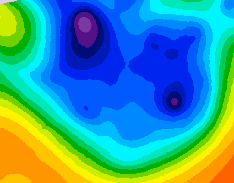 GDPS 500 millibar geopotential height 144 hour forecast chart for Canada based on 2025/12/06 0000Z data