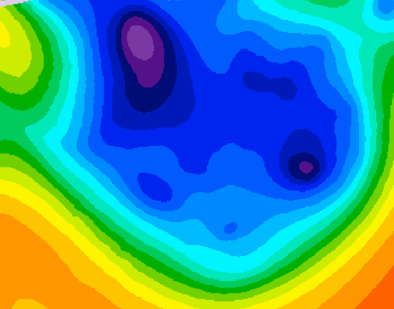 GDPS 500 millibar geopotential height 150 hour forecast chart for Canada based on 2025/12/06 0000Z data