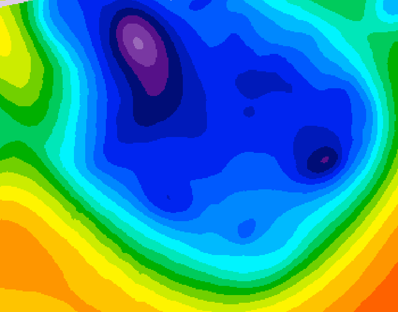 GDPS 500 millibar geopotential height 156 hour forecast chart for Canada based on 2025/12/06 0000Z data