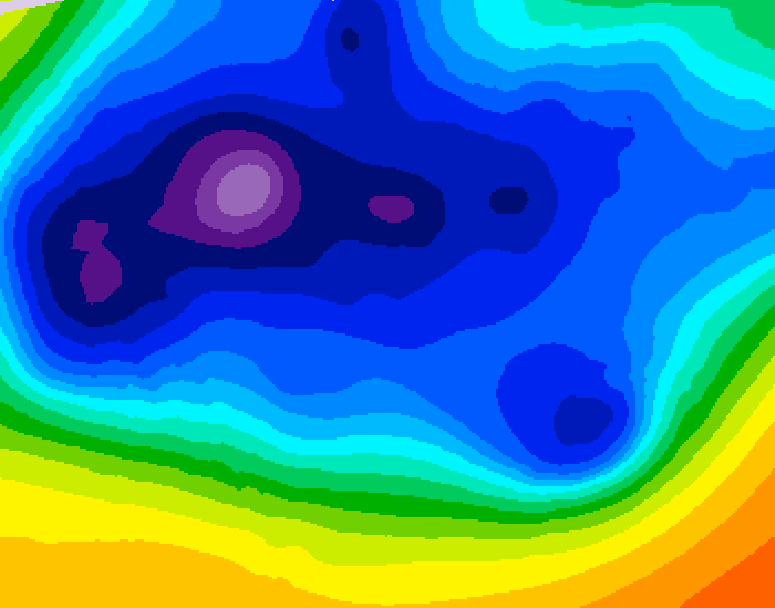 GDPS 500 millibar geopotential height 210 hour forecast chart for Canada based on 2025/12/06 0000Z data