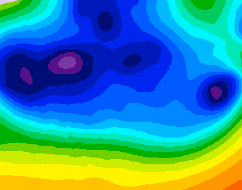 GDPS 500 millibar geopotential height 234 hour forecast chart for Canada based on 2025/12/06 0000Z data