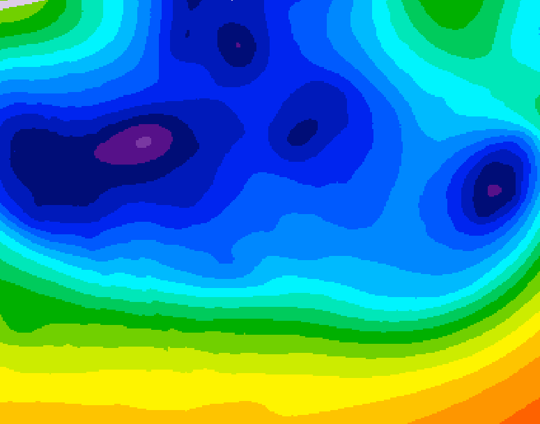 GDPS 500 millibar geopotential height 240 hour forecast chart for Canada based on 2025/12/06 0000Z data