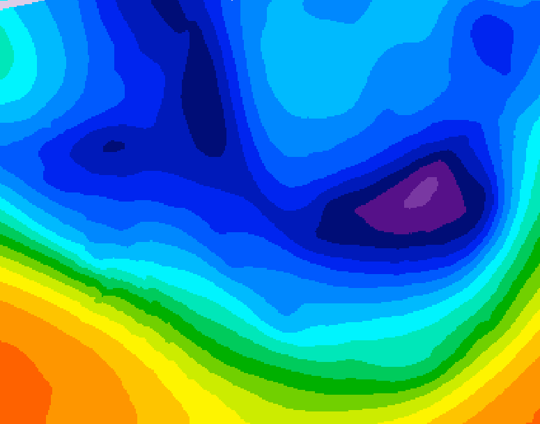 GDPS 500 millibar geopotential height 066 hour forecast chart for Canada based on 2025/12/06 1200Z data
