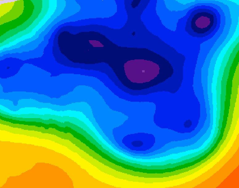 GDPS 500 millibar geopotential height 174 hour forecast chart for Canada based on 2025/12/06 1200Z data