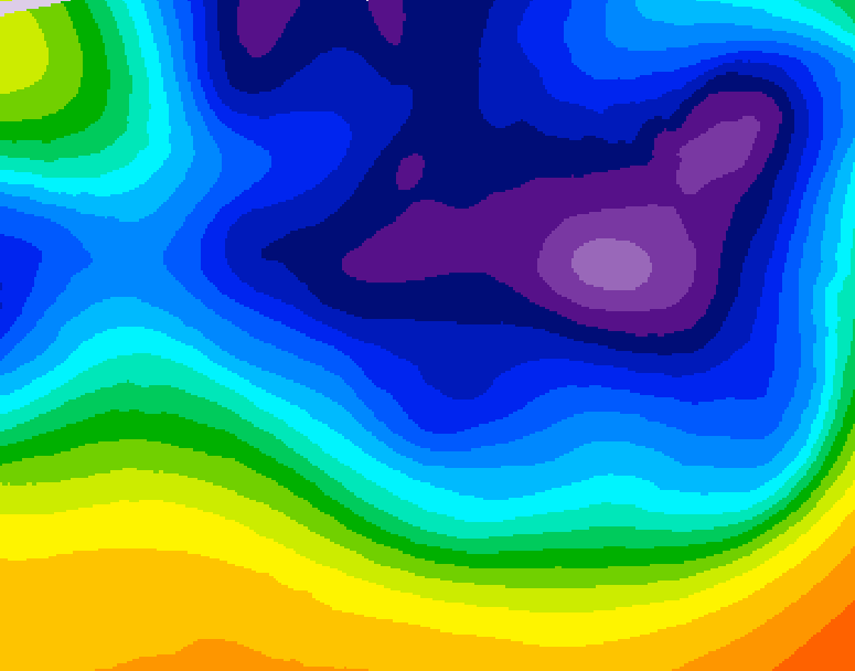 GDPS 500 millibar geopotential height 210 hour forecast chart for Canada based on 2025/12/06 1200Z data