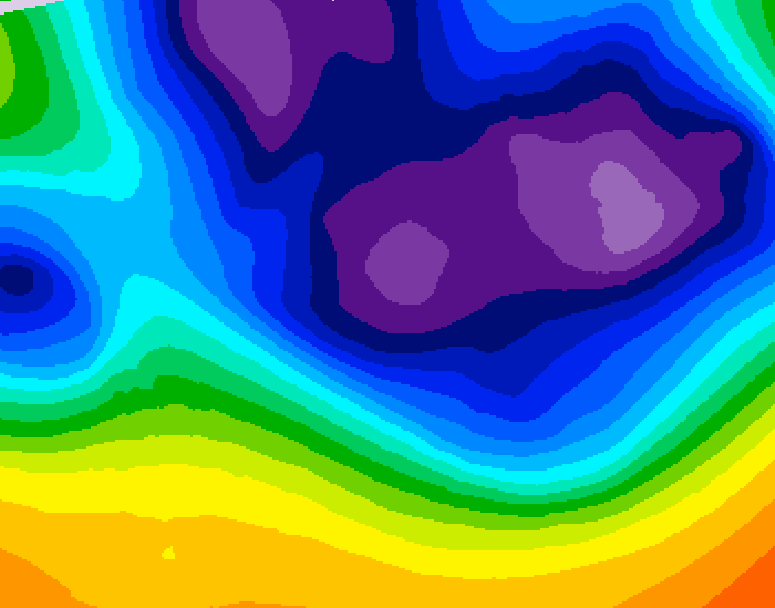 GDPS 500 millibar geopotential height 228 hour forecast chart for Canada based on 2025/12/06 1200Z data