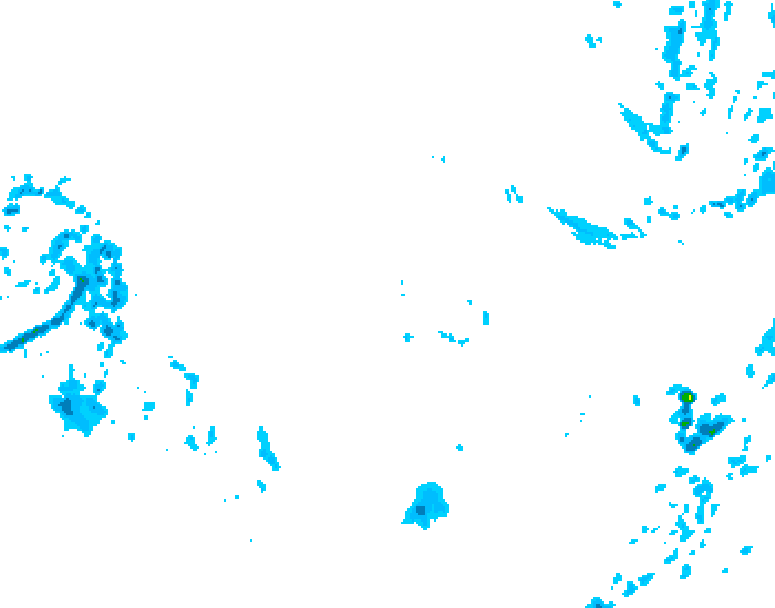 GDPS precipitation 030 hour forecast chart for Canada based on 2025/12/06 0000Z data