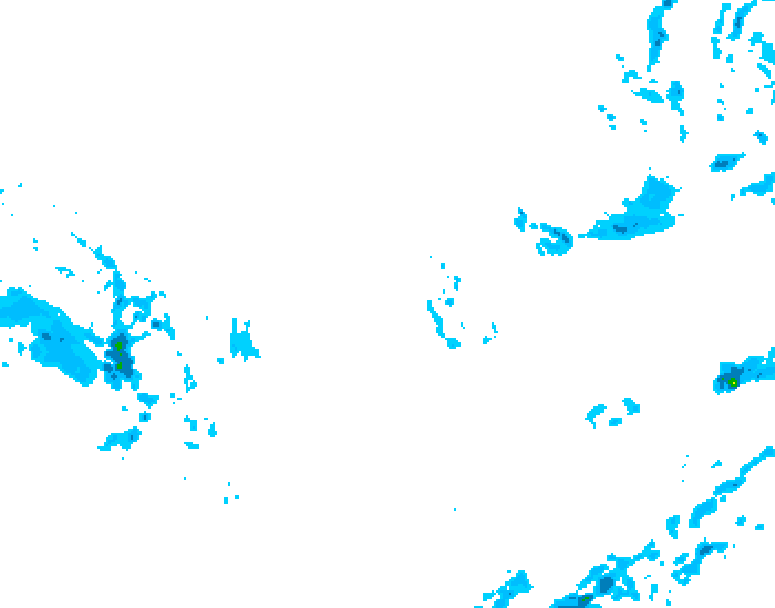 GDPS precipitation 054 hour forecast chart for Canada based on 2025/12/06 0000Z data