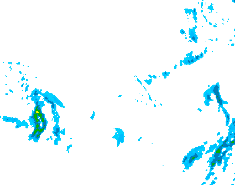 GDPS precipitation 072 hour forecast chart for Canada based on 2025/12/06 0000Z data