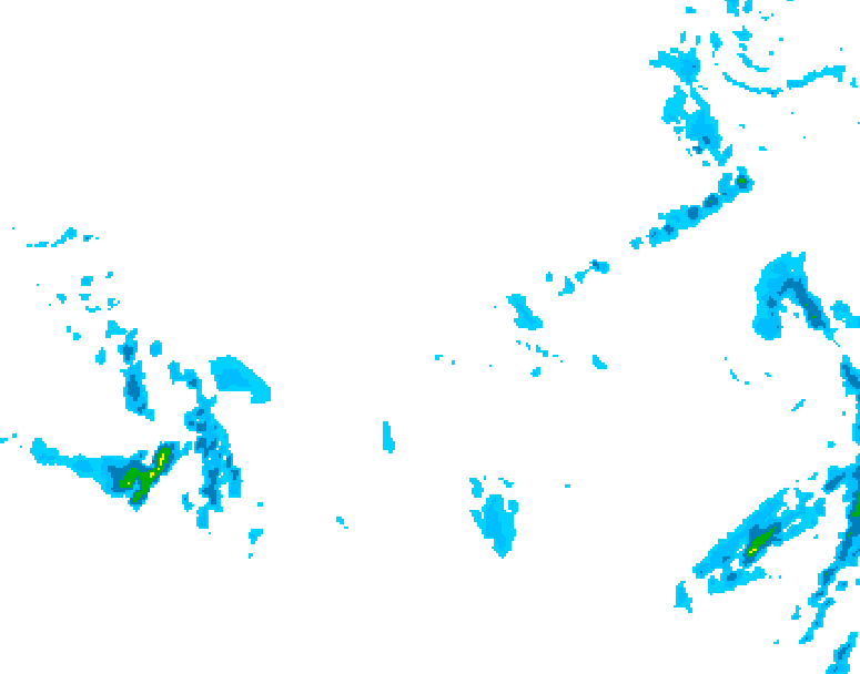 GDPS precipitation 078 hour forecast chart for Canada based on 2025/12/06 0000Z data