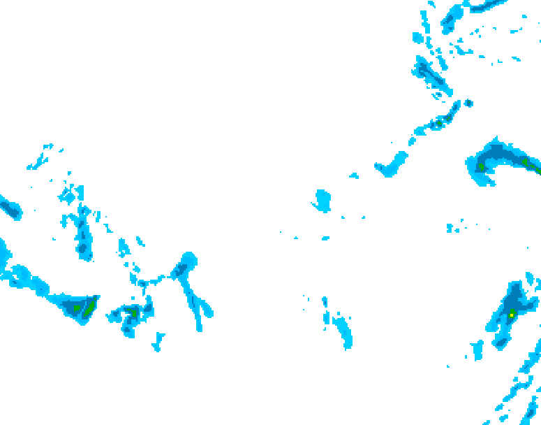 GDPS precipitation 084 hour forecast chart for Canada based on 2025/12/06 0000Z data