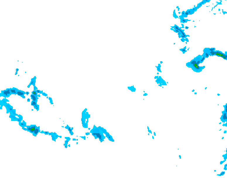 GDPS precipitation 090 hour forecast chart for Canada based on 2025/12/06 0000Z data