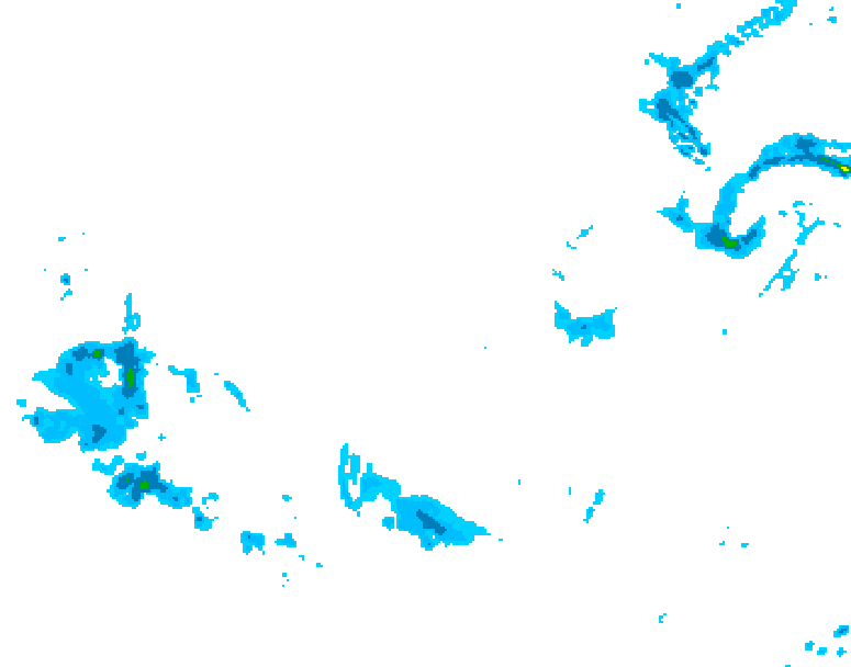 GDPS precipitation 096 hour forecast chart for Canada based on 2025/12/06 0000Z data
