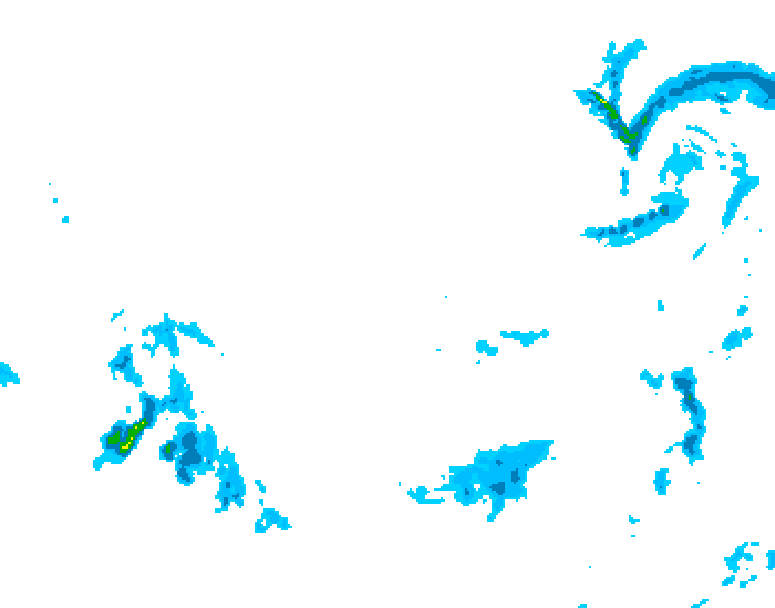 GDPS precipitation 108 hour forecast chart for Canada based on 2025/12/06 0000Z data