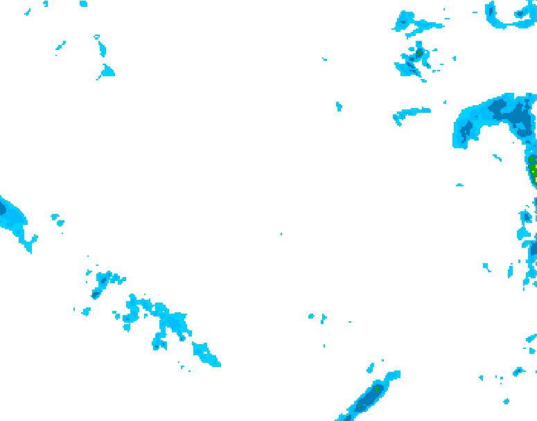 GDPS precipitation 150 hour forecast chart for Canada based on 2025/12/06 0000Z data