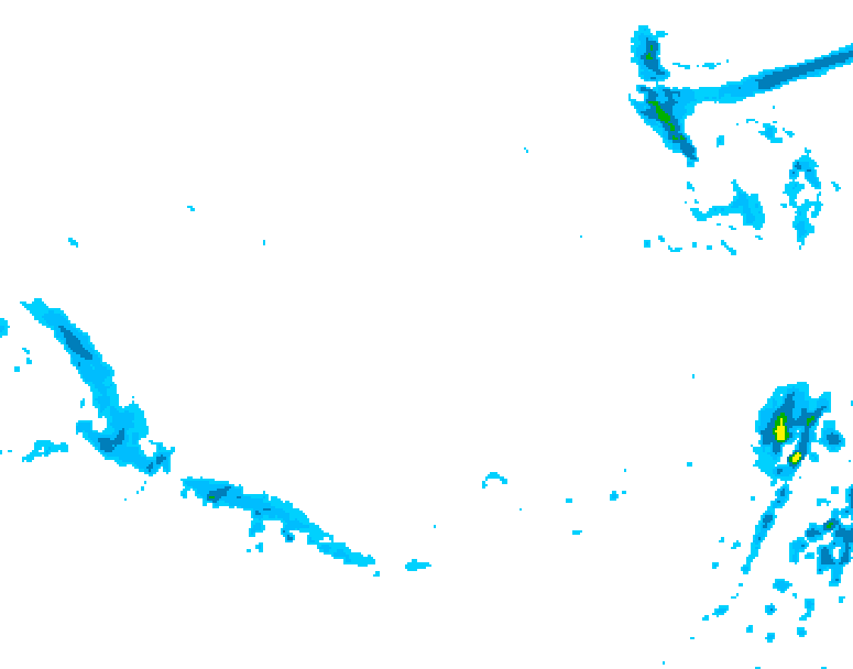 GDPS precipitation 174 hour forecast chart for Canada based on 2025/12/06 0000Z data