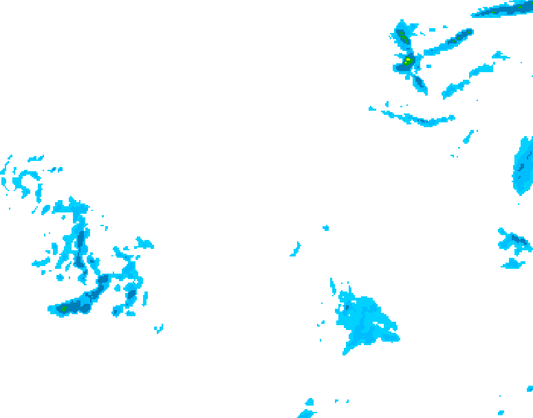 GDPS precipitation 192 hour forecast chart for Canada based on 2025/12/06 0000Z data