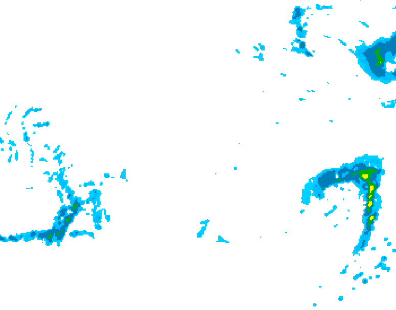 GDPS precipitation 216 hour forecast chart for Canada based on 2025/12/06 0000Z data