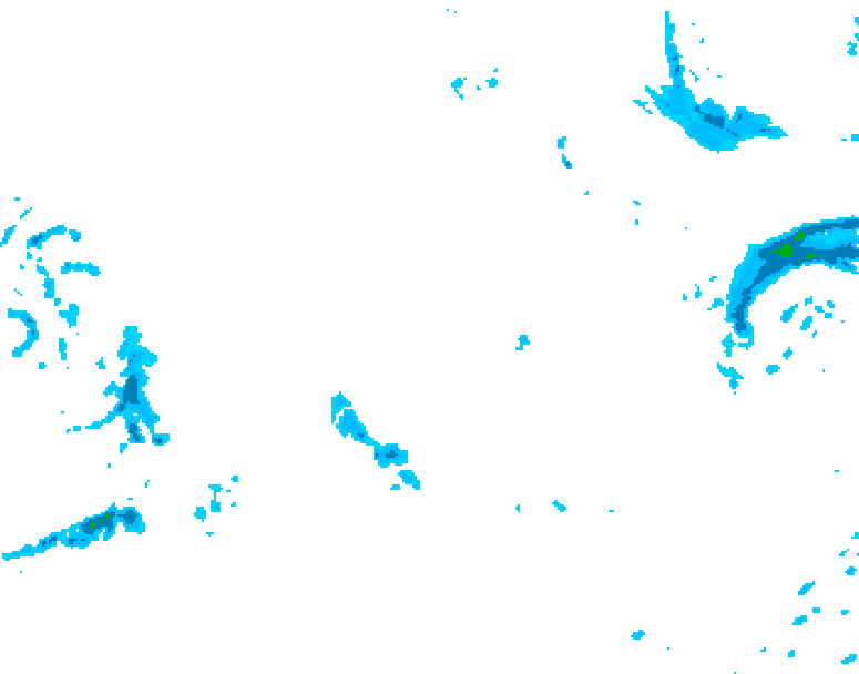 GDPS precipitation 234 hour forecast chart for Canada based on 2025/12/06 0000Z data