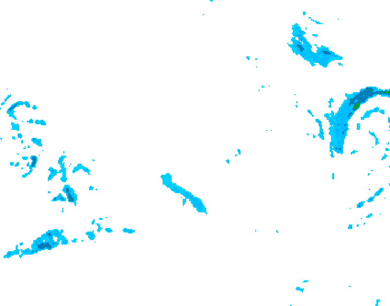 GDPS precipitation 240 hour forecast chart for Canada based on 2025/12/06 0000Z data