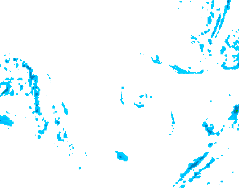 GDPS precipitation 012 hour forecast chart for Canada based on 2025/12/06 1200Z data