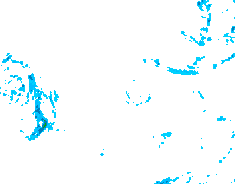 GDPS precipitation 030 hour forecast chart for Canada based on 2025/12/06 1200Z data