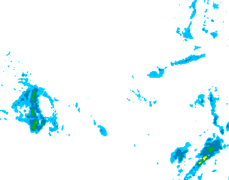 GDPS precipitation 054 hour forecast chart for Canada based on 2025/12/06 1200Z data