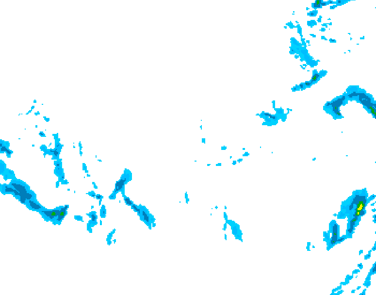 GDPS precipitation 072 hour forecast chart for Canada based on 2025/12/06 1200Z data