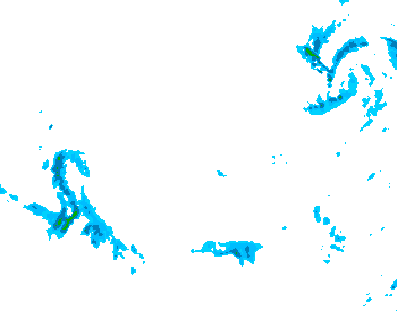 GDPS precipitation 090 hour forecast chart for Canada based on 2025/12/06 1200Z data