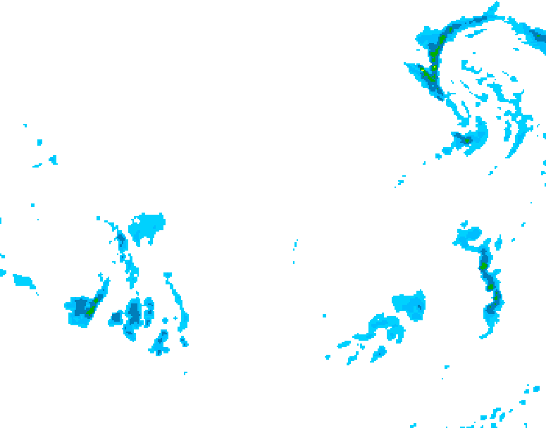 GDPS precipitation 102 hour forecast chart for Canada based on 2025/12/06 1200Z data