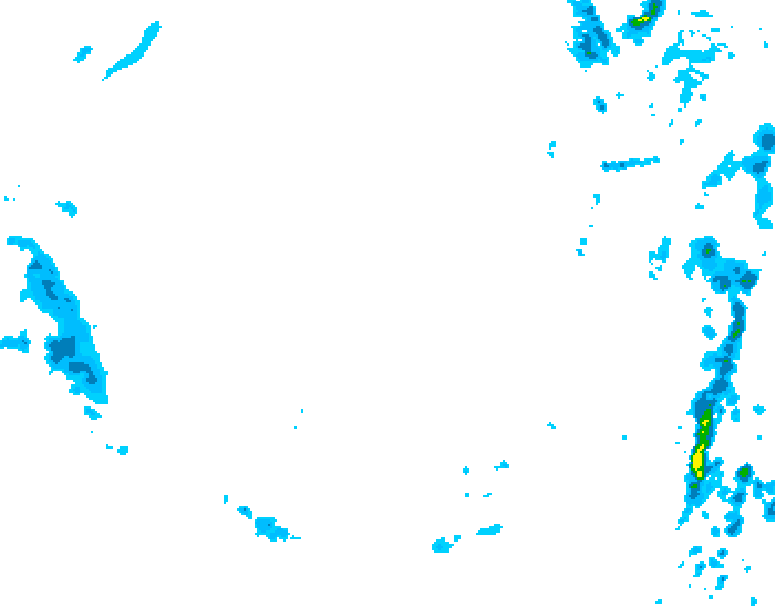 GDPS precipitation 126 hour forecast chart for Canada based on 2025/12/06 1200Z data