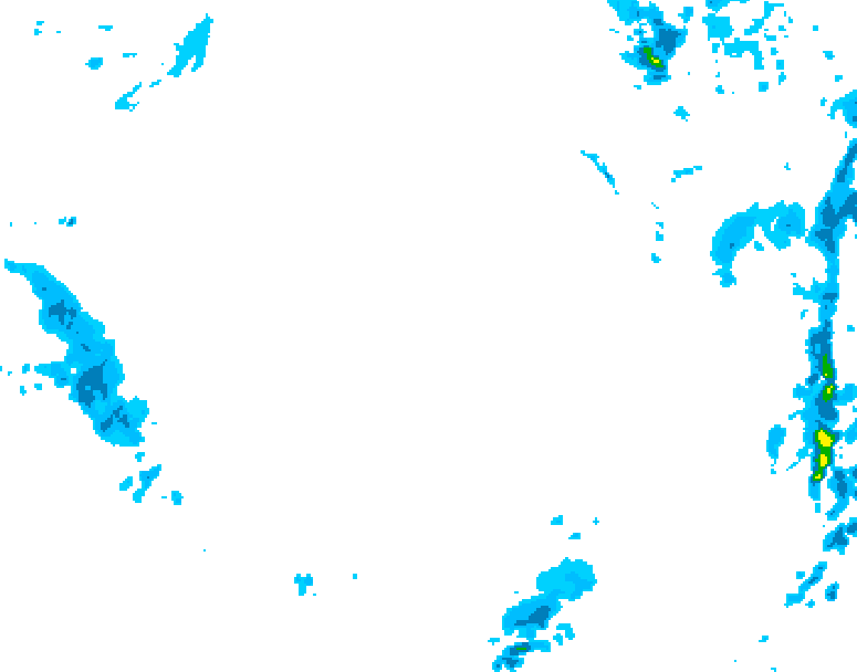 GDPS precipitation 132 hour forecast chart for Canada based on 2025/12/06 1200Z data