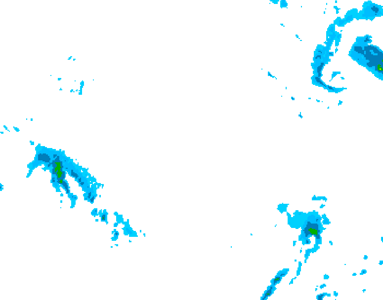 GDPS precipitation 150 hour forecast chart for Canada based on 2025/12/06 1200Z data