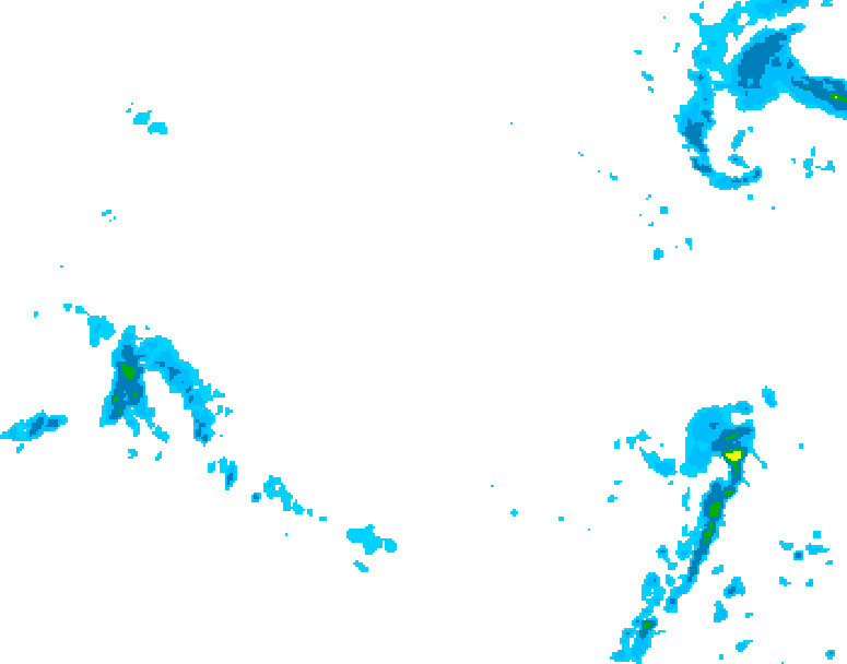 GDPS precipitation 156 hour forecast chart for Canada based on 2025/12/06 1200Z data
