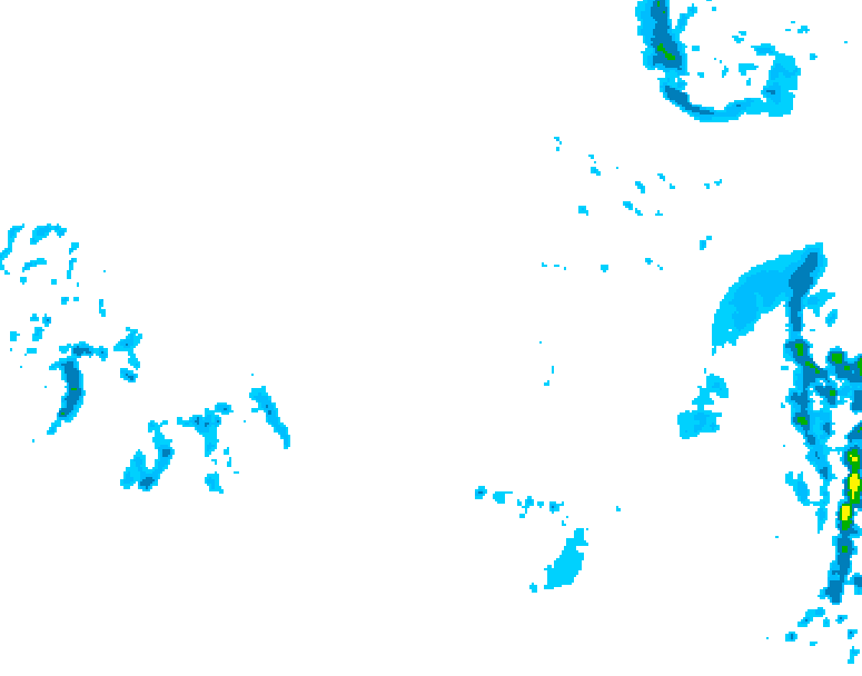 GDPS precipitation 174 hour forecast chart for Canada based on 2025/12/06 1200Z data