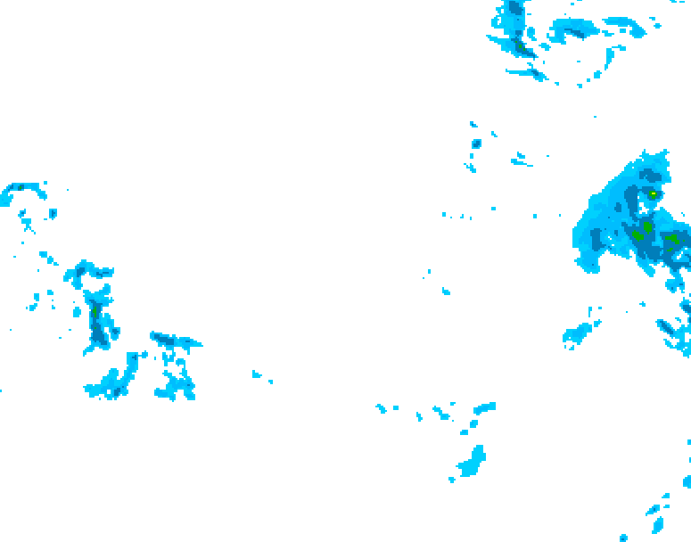 GDPS precipitation 180 hour forecast chart for Canada based on 2025/12/06 1200Z data